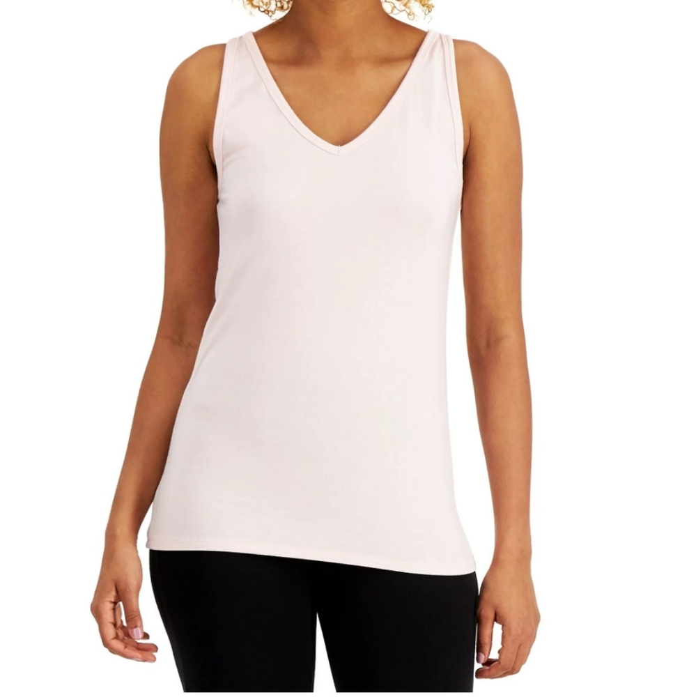 Alfani pink tank top/ black modal ultra soft  leggings set . XXL